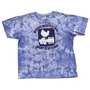 Woodstock Festival T-Shirt Sundog Tie Dye Purple Men' Size XL